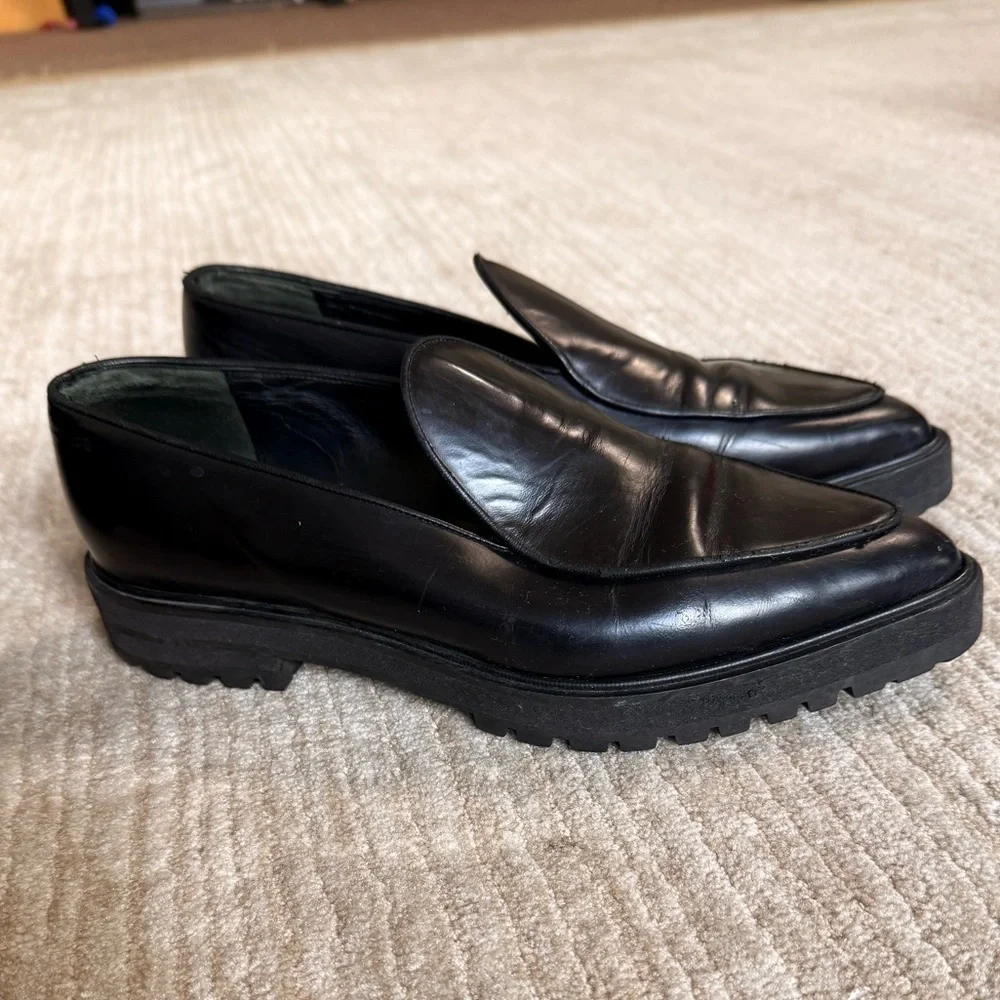 PROENZA SCHOULER Pointy Toe Loafer in Black Size 38